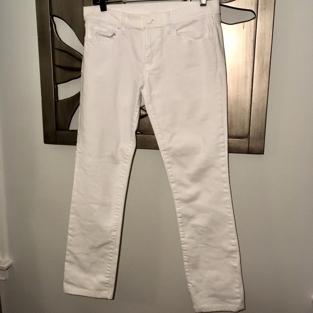 Tory Burch white denim pants